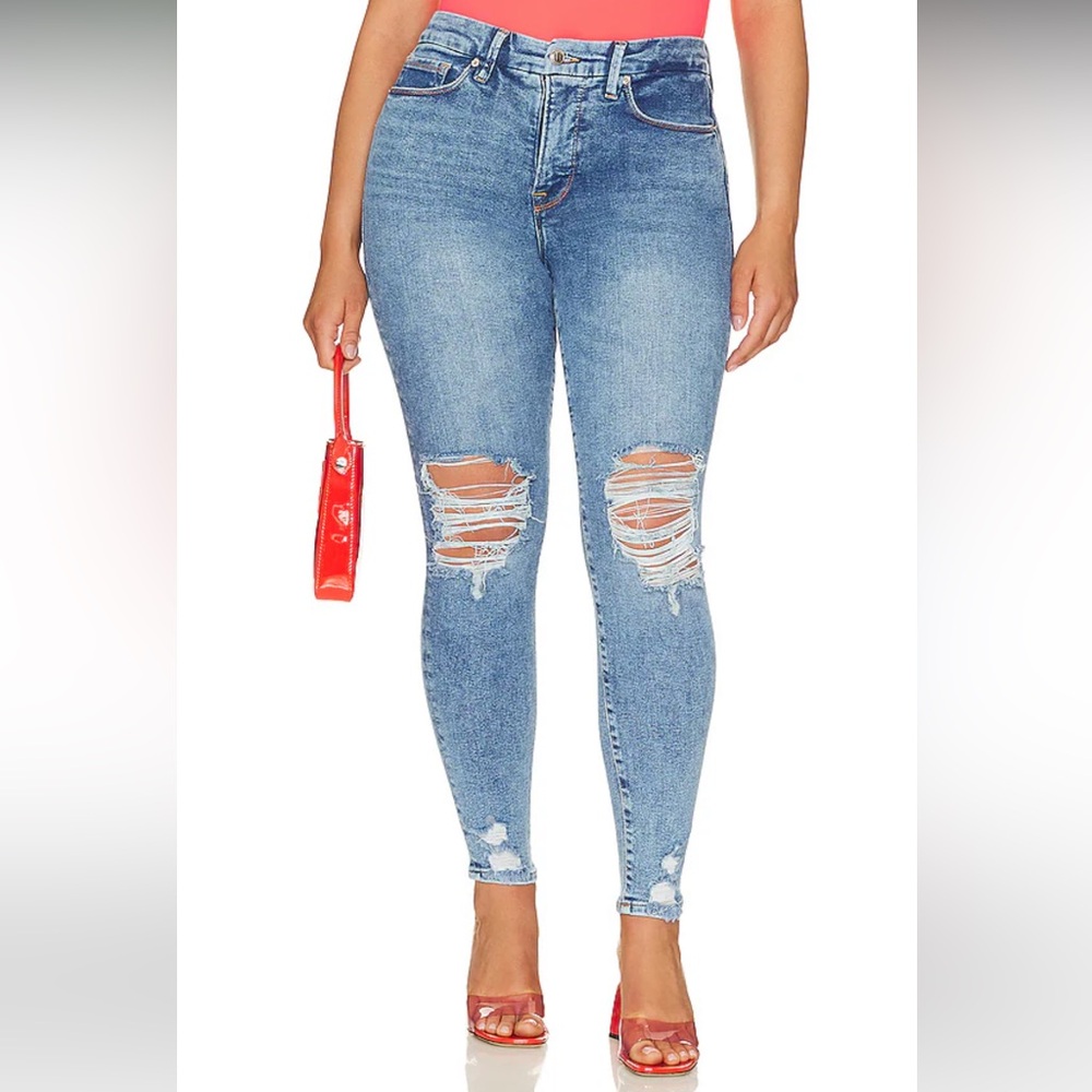 Good American Good Legs Ripped Skinny Jeans- NWT Women’s size 18